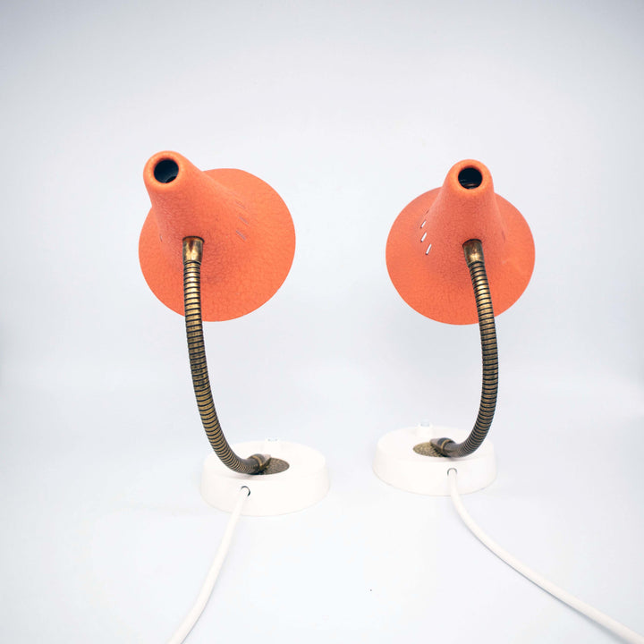 Rosa Nachtischlampen Paar, Rückseite