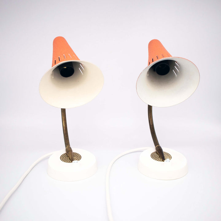 Rosa Nachtischlampen Paar, Vorderseite