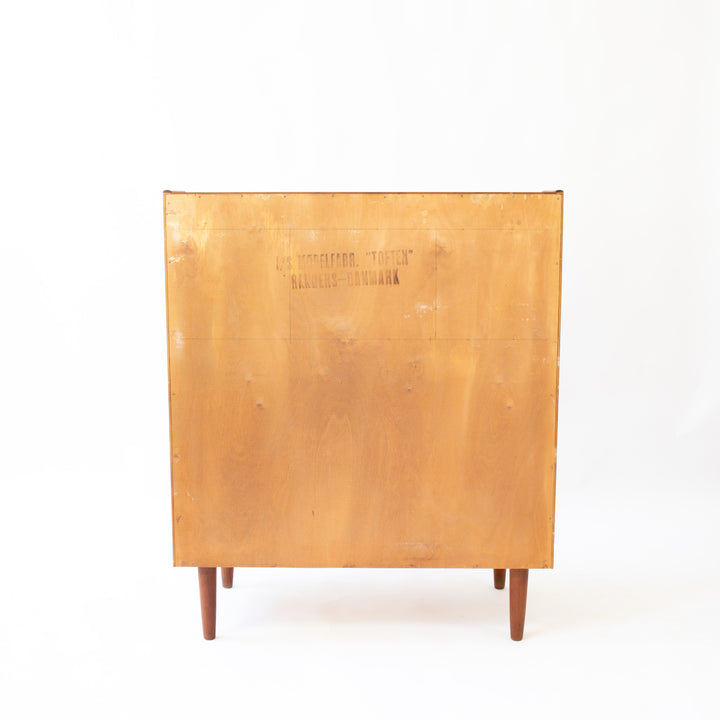 Skandinavischer Teak Sekretär von Randers Møbelfabrik, Rückseite
