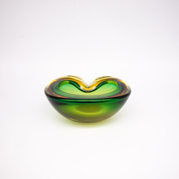 Skulpturaler Murano Sommerso Aschenbecher aus den 1960er Jahre, Rückseite