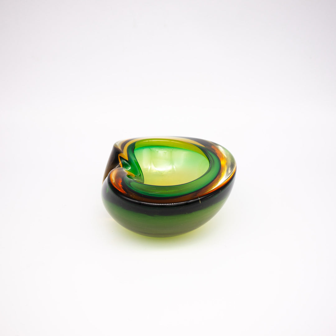 Skulpturaler Murano Sommerso Aschenbecher aus den 1960er Jahre, Seitenansicht rechts