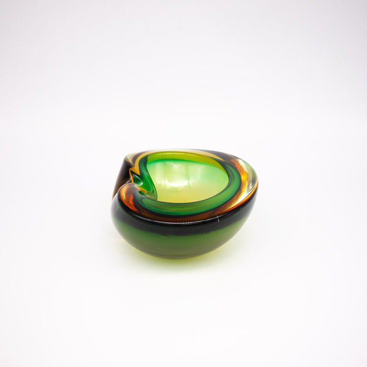 Skulpturaler Murano Sommerso Aschenbecher aus den 1960er Jahre, Seitenansicht rechts