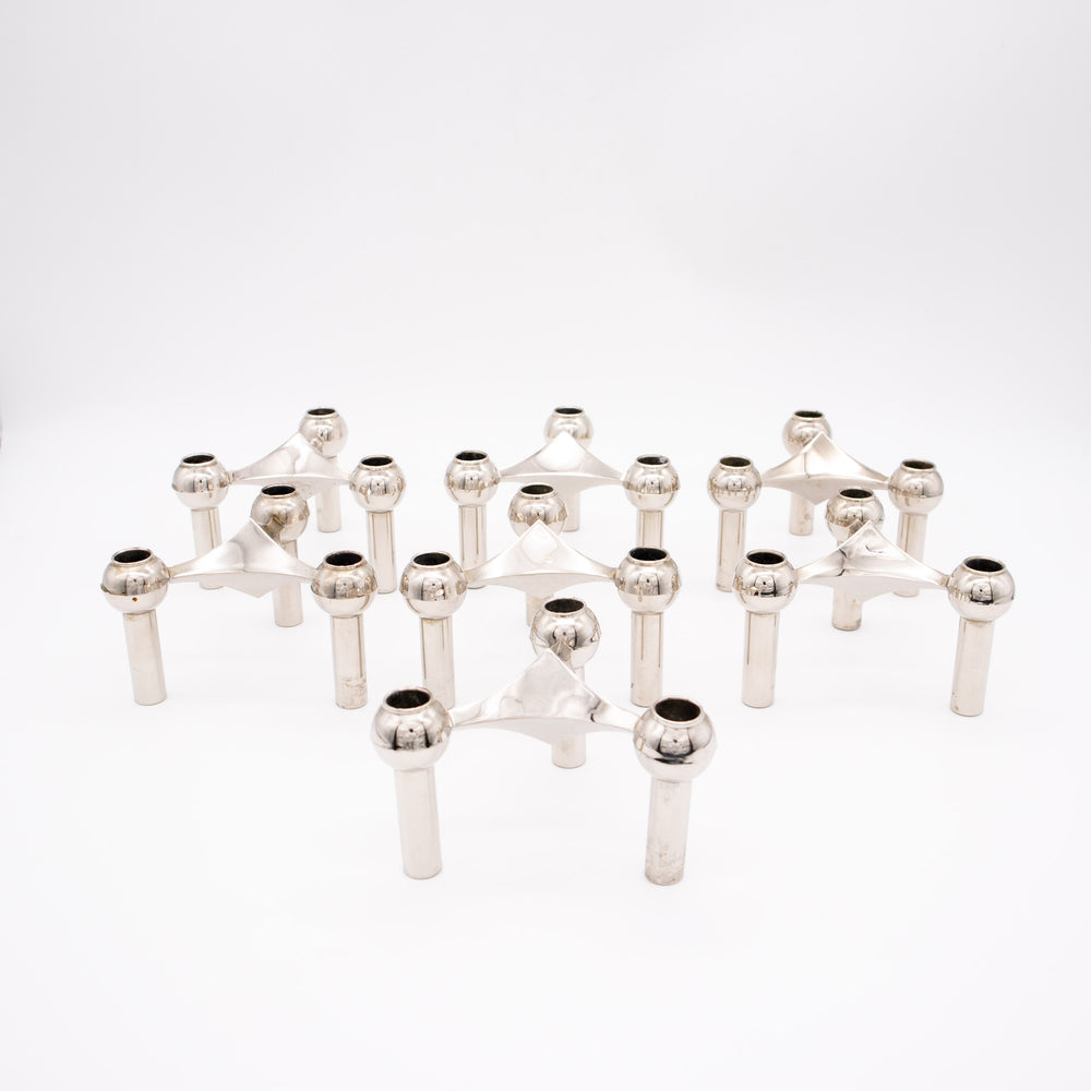 Stoff Nagel Kerzenhalter und Schalen Set 1, Steckelemente