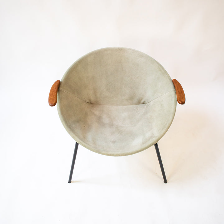 Balloon Chair aus Wildleder von Hans Olsen für Lea Design