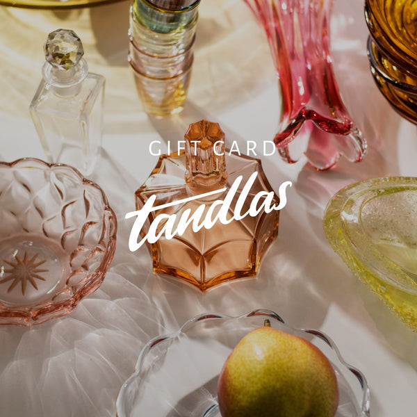 Tandlas Geschenkgutschein mit Vintage Glasobjekten