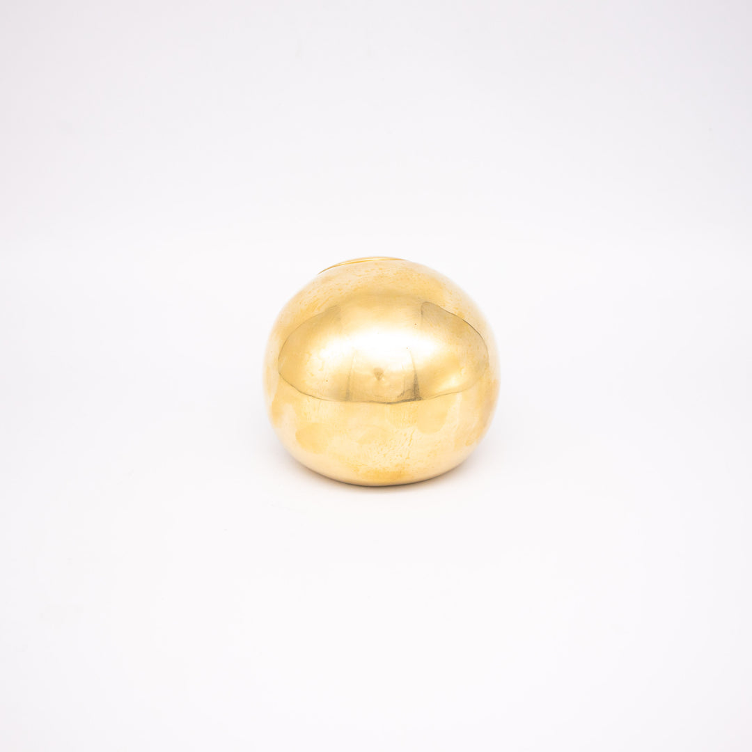 Valenti Kugel-Aschenbecher aus Messing, Rückseite