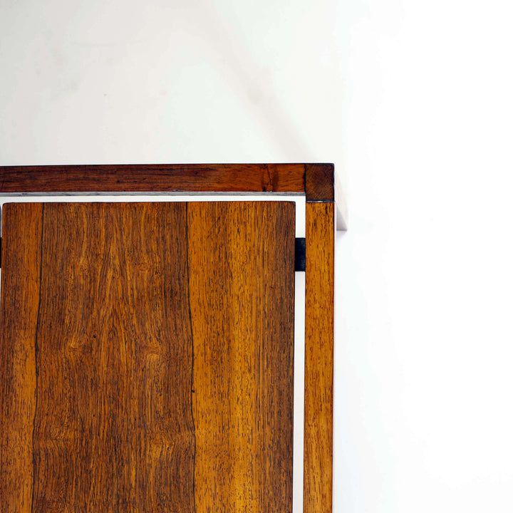 Vintage Brasilianischer Palisander Couchtisch, Detailansicht Tischplatte
