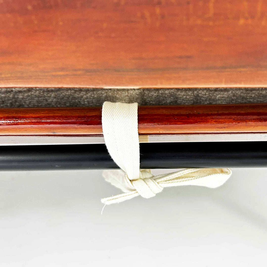 Vintage "Costela" Sofa von Martin Eisler & Carlo Hauner, Detailansicht Stoffbezug Schleife