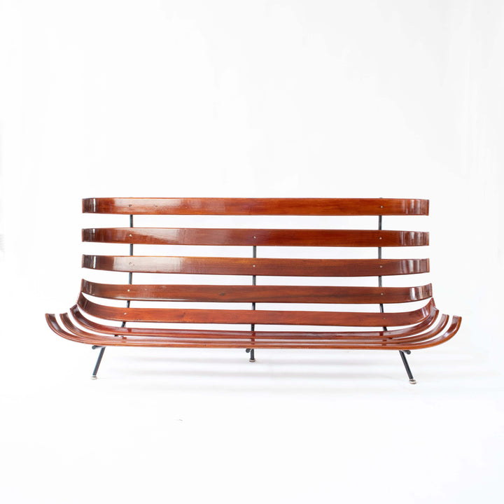 Vintage "Costela" Sofa von Martin Eisler & Carlo Hauner, Vorderseite ohne Polsterung