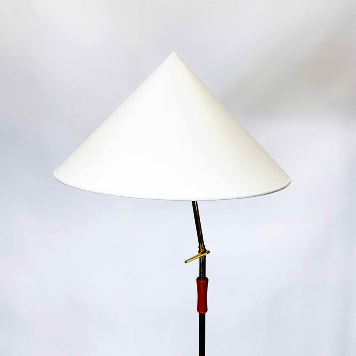 Vintage Elegante Mid Century Stehlampe, Detailansicht Schirm