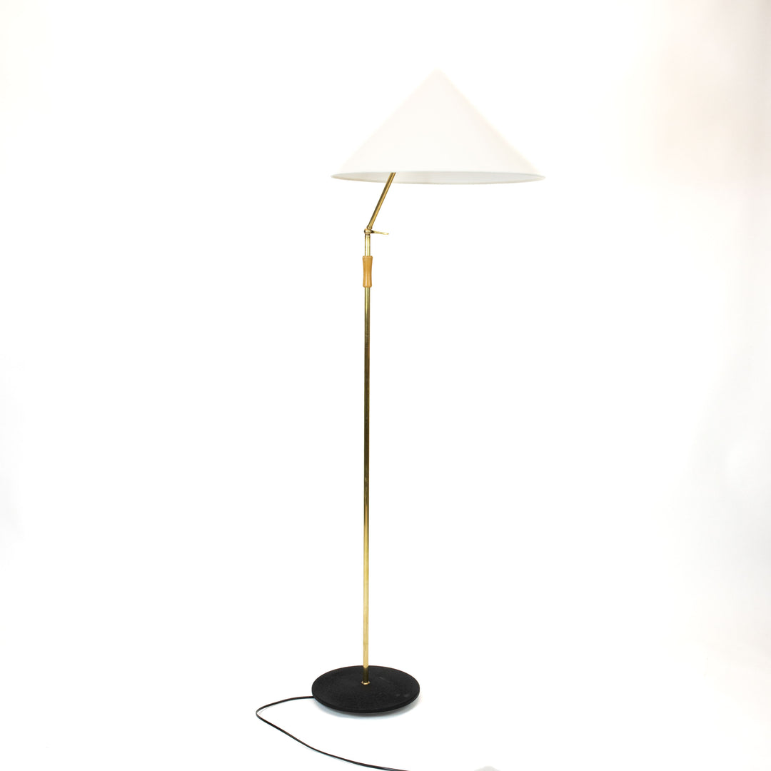 Vintage Elegante Mid Century Stehlampe, Vorderseite

