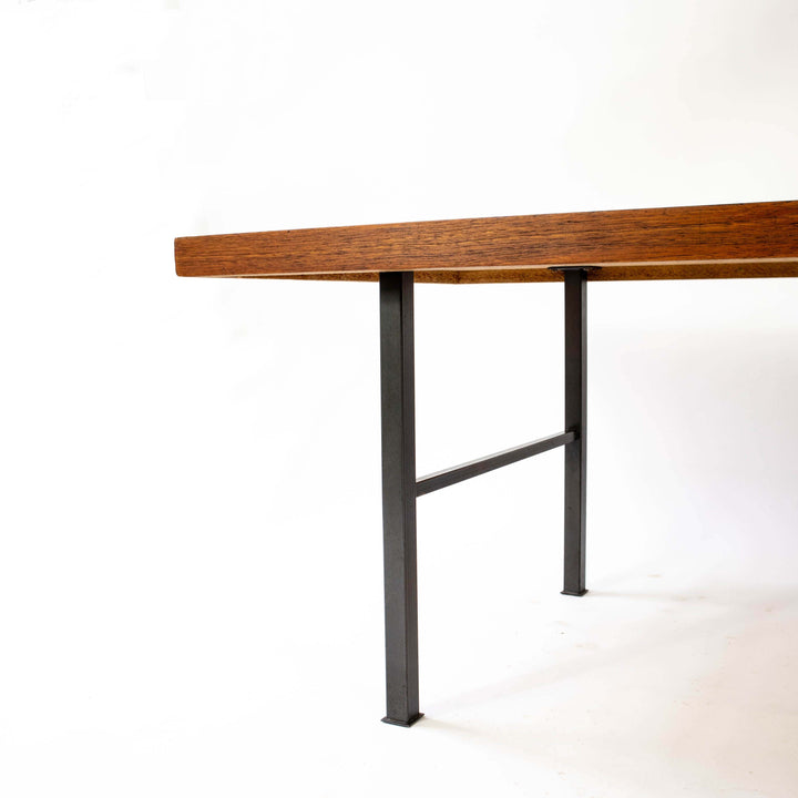 Vintage Großer Teak Couchtisch, Detailansicht Fuß