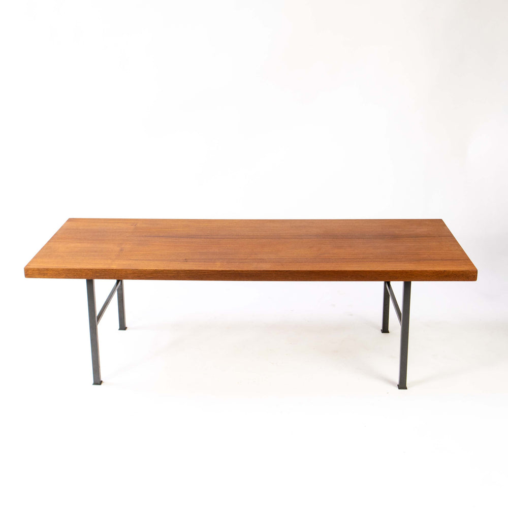 Vintage Großer Teak Couchtisch, Vorderseite