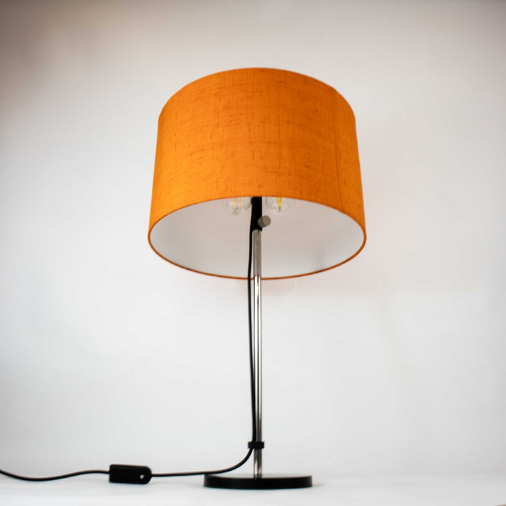 Vintage Höhenverstellbare Tischlampe von Staff L 400, von unten fotografiert