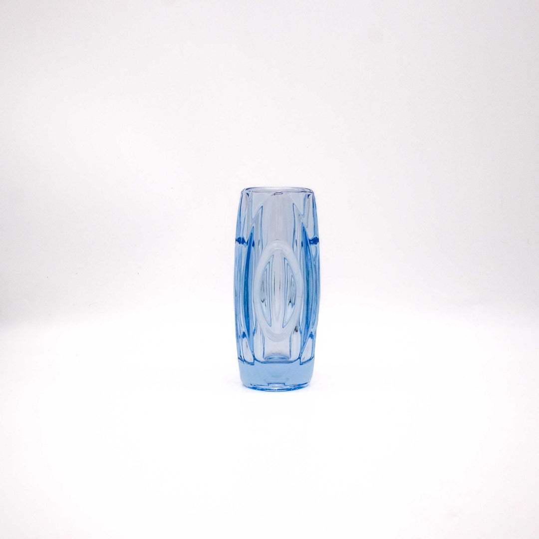 Vintage Hellblaue Bullet Vase von Rudolf Schrötter, Rückseite