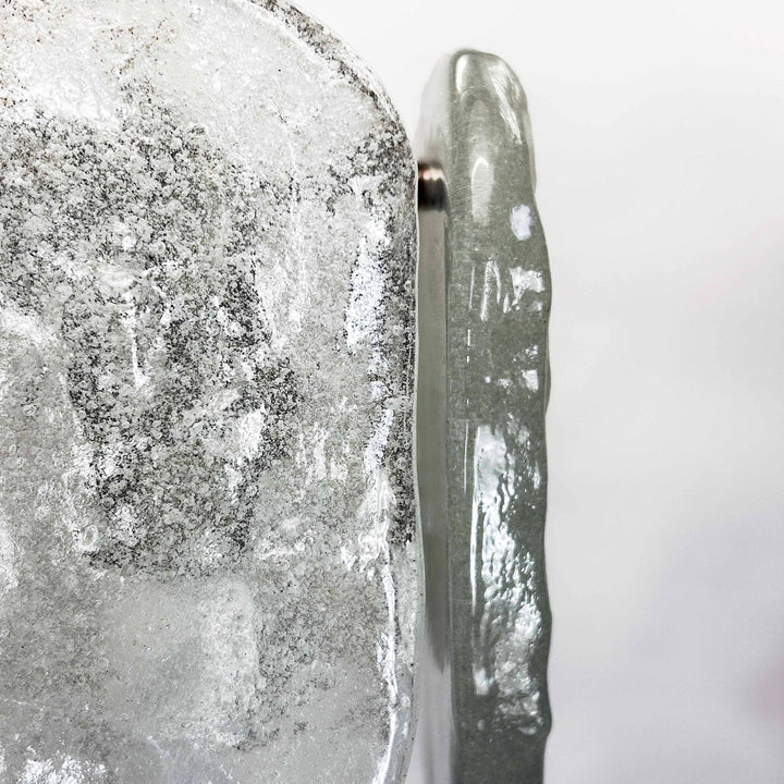Vintage J.T. Kalmar Eisglasluster "Dürnstein",  Detailansicht Glas