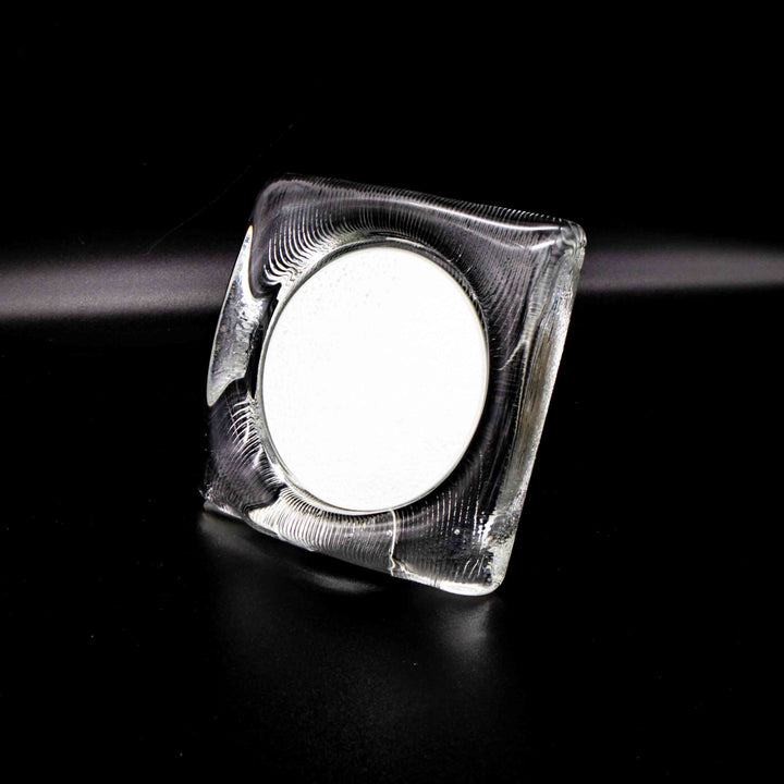Vintage Kleiner Tischspiegel aus Glas, schräg stehend