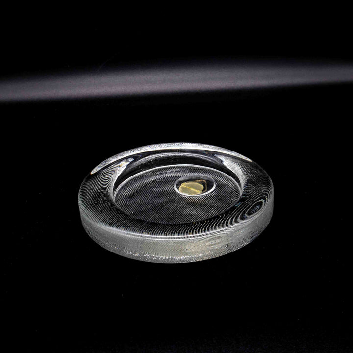 Vintage Runder Bilderrahmen aus Glas, Vorderseite