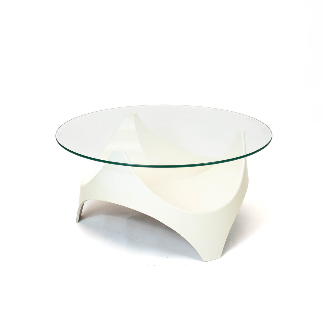 Vintage Space Age Couchtisch von Opal, Seitenansicht links