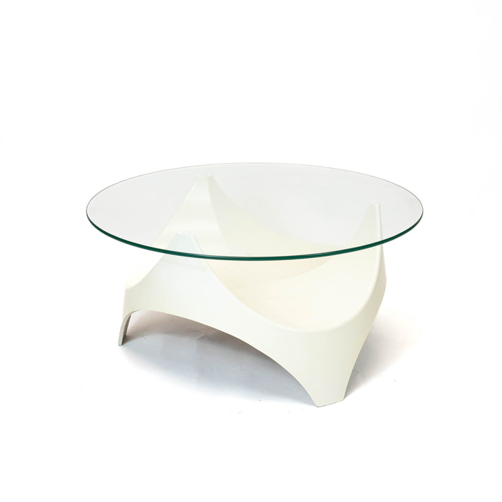 Vintage Space Age Couchtisch von Opal, Seitenansicht links