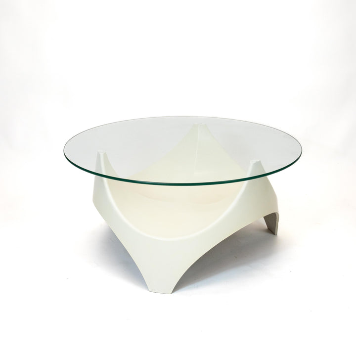 Vintage Space Age Couchtisch von Opal, Vorderseite
