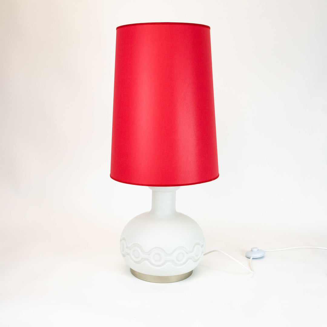 Vintage Space Age Standlampe von Peill & Putzler mit beleuchtetem Sockel, Vorderseite