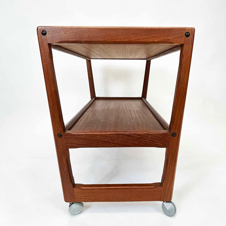Vintage Teak Barwagen "Kubus" von Holger Georg Jensen, Vorderseite zwei