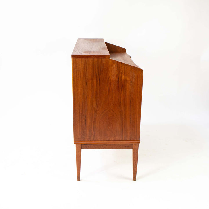 Vintage Teak Sekretär von Børge Lerche für Riis-Antonsen Møbelfabrik, Seitenansicht links