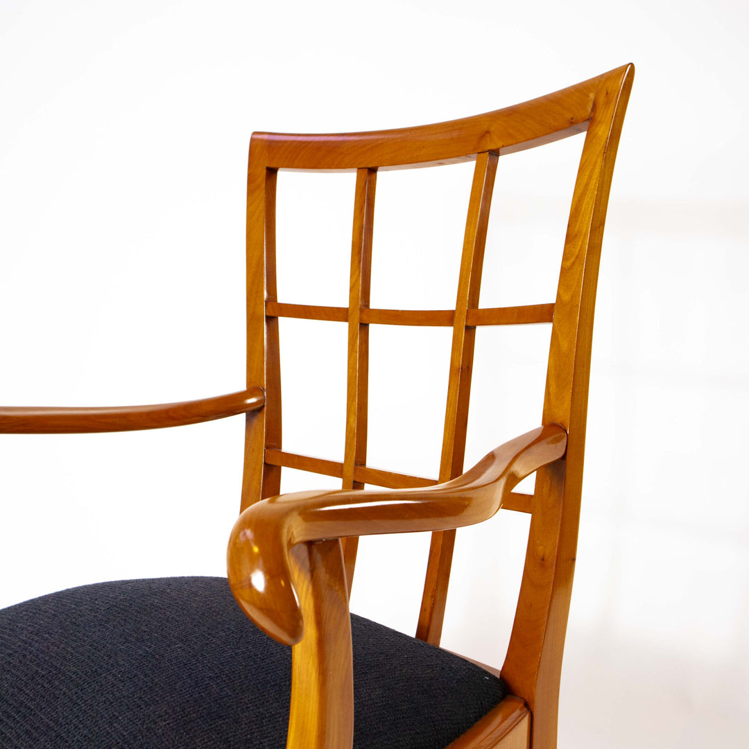 Wiener Paar Armlehnstühle Karl Hofmann & Felix Augenfeld, Detailansicht Armlehne und Rückenlehne