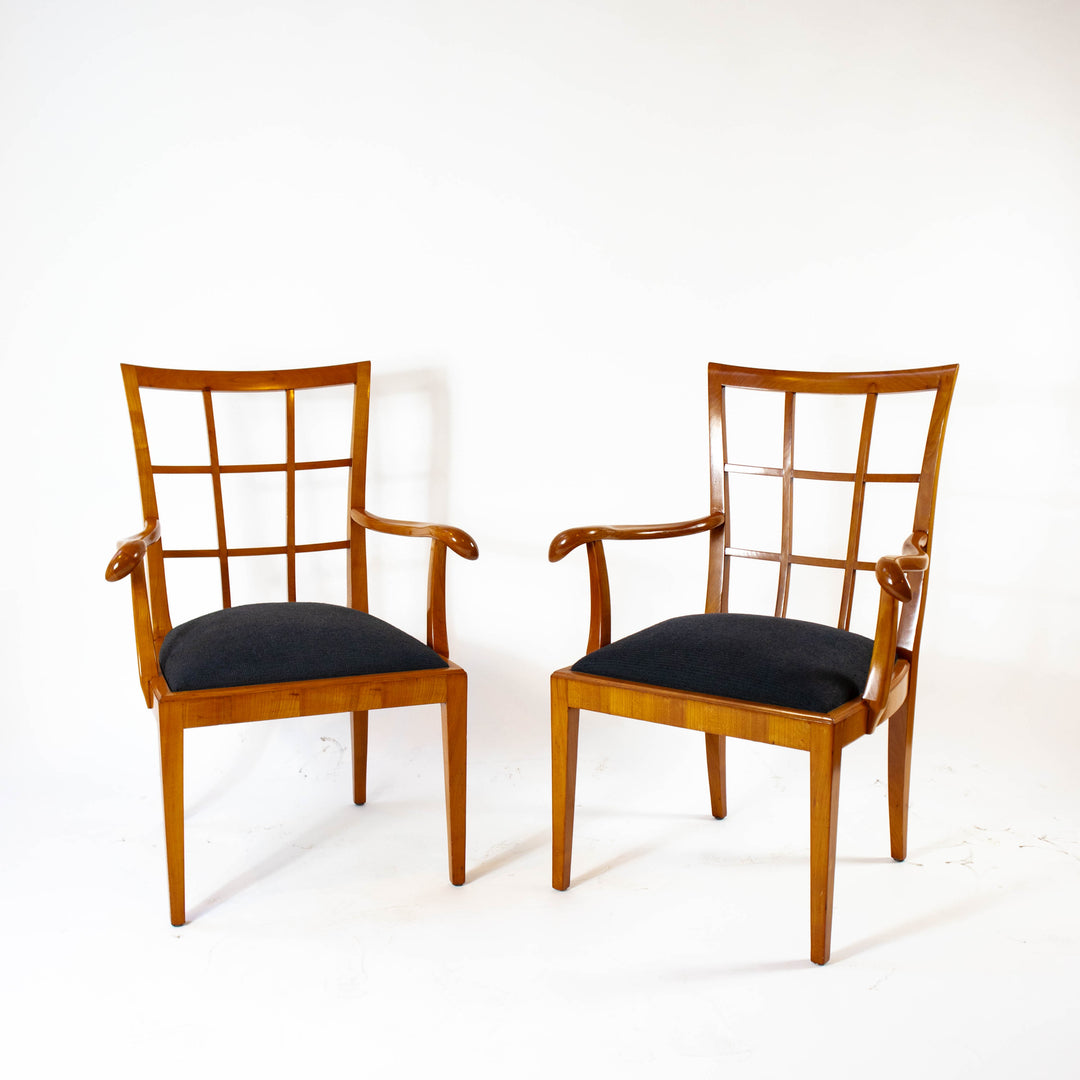 Wiener Paar Armlehnstühle Karl Hofmann & Felix Augenfeld, arrangiert