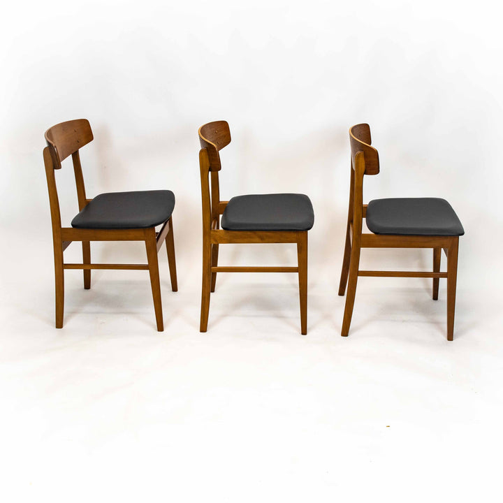 3 Stück Set Teak Sessel Set von Sax Dänemark, Seitenansicht rechts