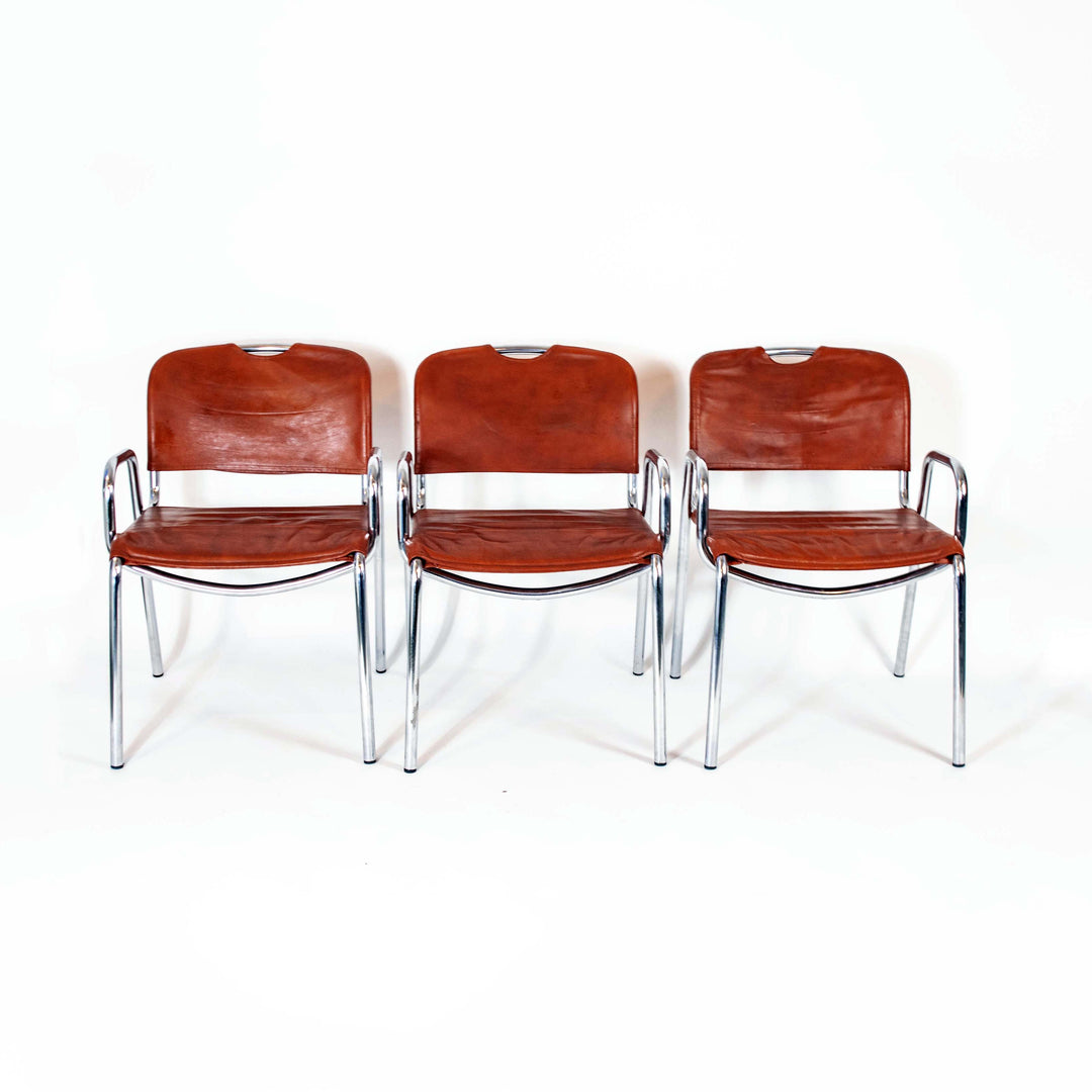 6 "Castiglietta" chairs by Achille Castiglioni for Zanotta 