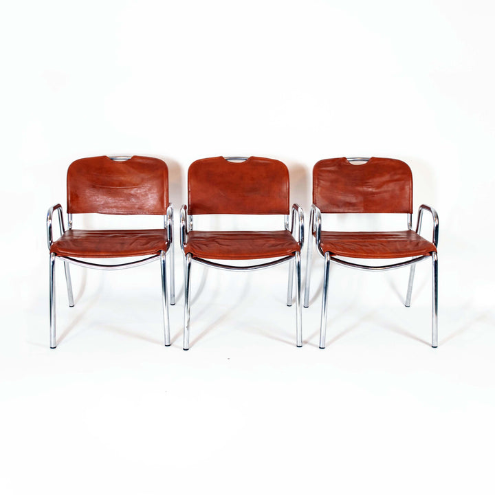 6 "Castiglietta" chairs by Achille Castiglioni for Zanotta 