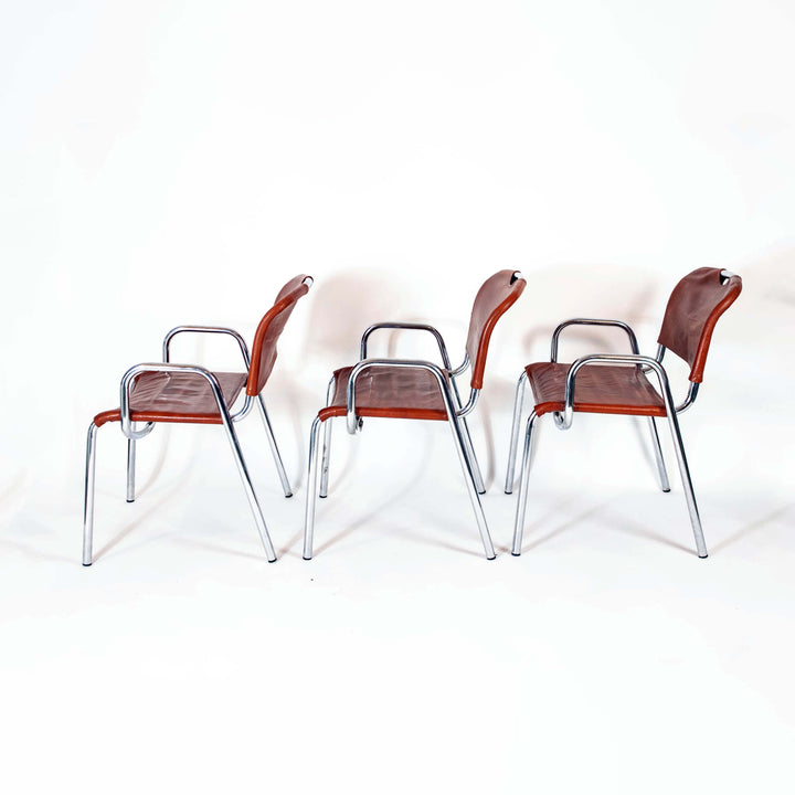 6 "Castiglietta" chairs by Achille Castiglioni for Zanotta 