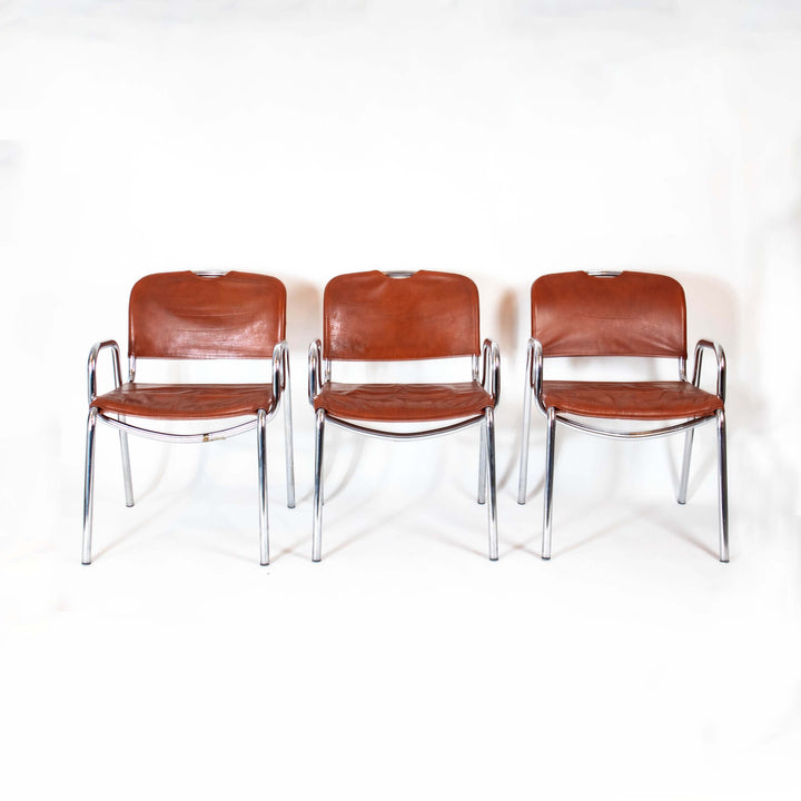 6 "Castiglietta" chairs by Achille Castiglioni for Zanotta 