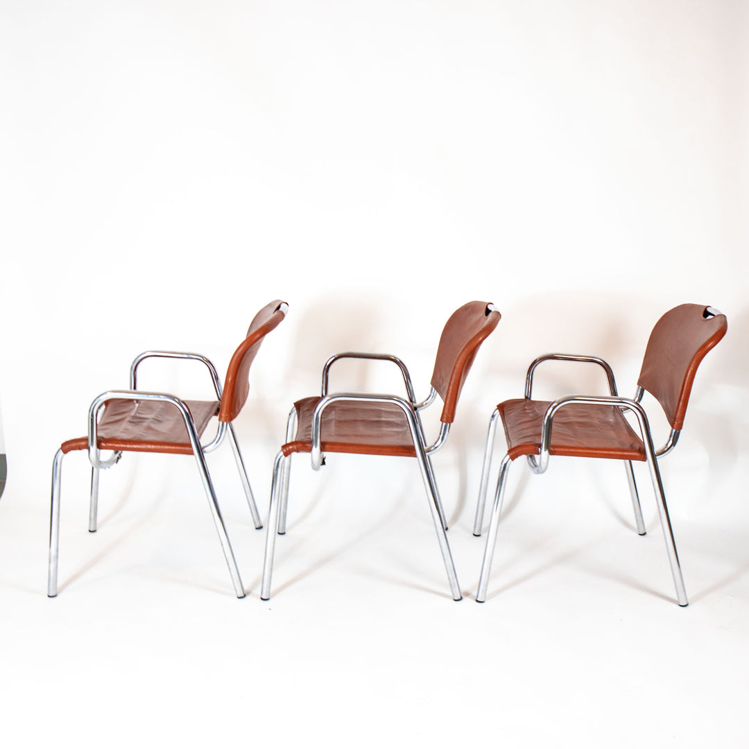 6 "Castiglietta" chairs by Achille Castiglioni for Zanotta 