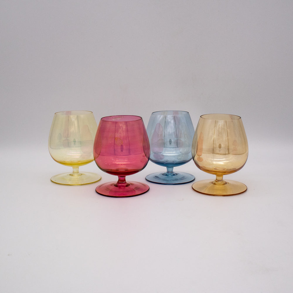 Farbenfrohes Cognacschwenker Set, alternierend