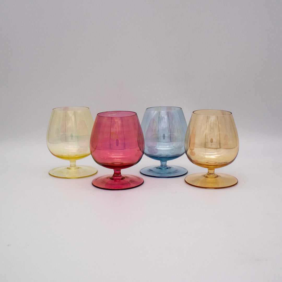 Farbenfrohes Cognacschwenker Set, alternierend