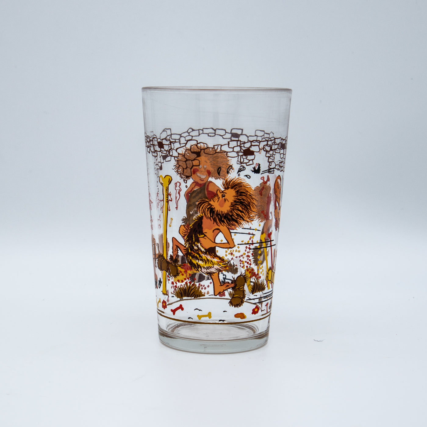Steinzeit-Comic-Figuren Glas 2, Seitenansicht links