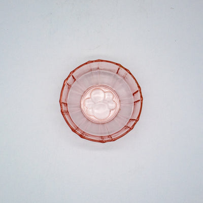 Rosalin Glas Schälchen Stölzle Garnitur 527 , von oben fotografiert