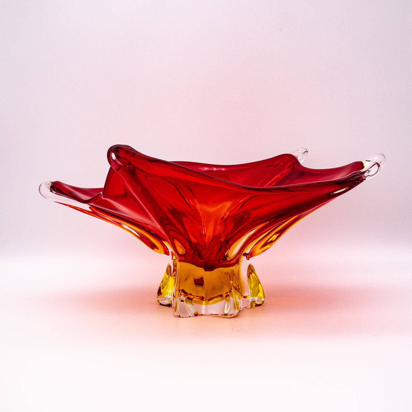 Murano Glasschale in Sternform, Vorderseite