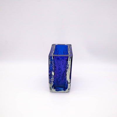 Ingrid Glas Vase Azurblau 3081, Seitenansicht rechts