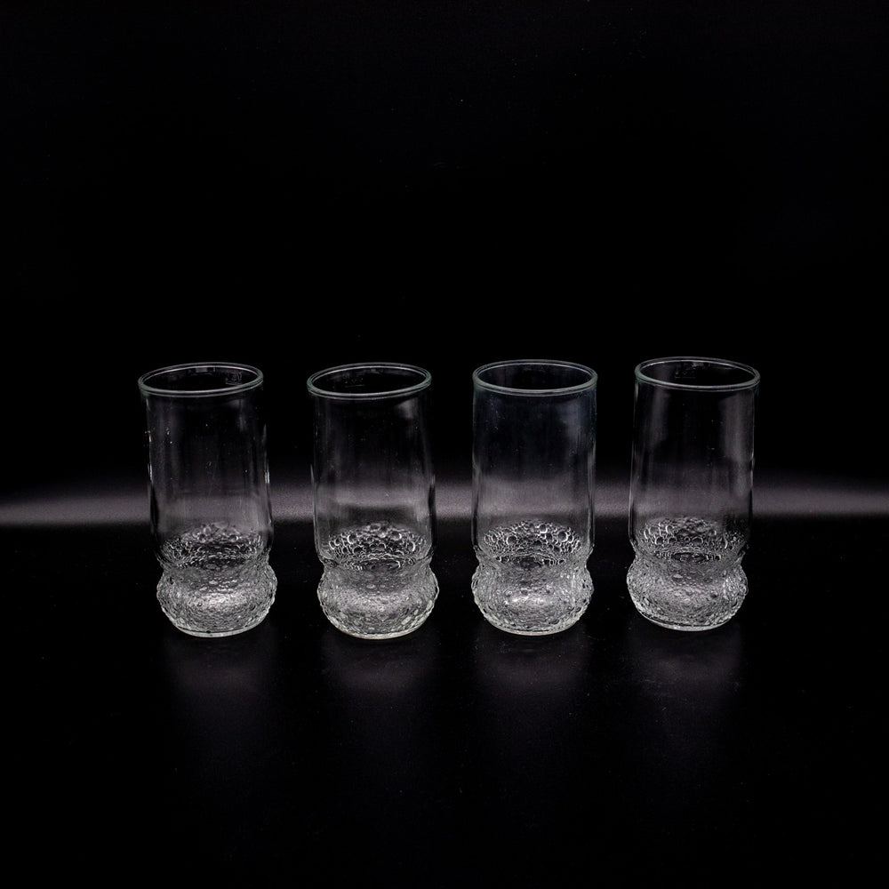 Wassergläser Set aus klarem Glas, Vorderseite