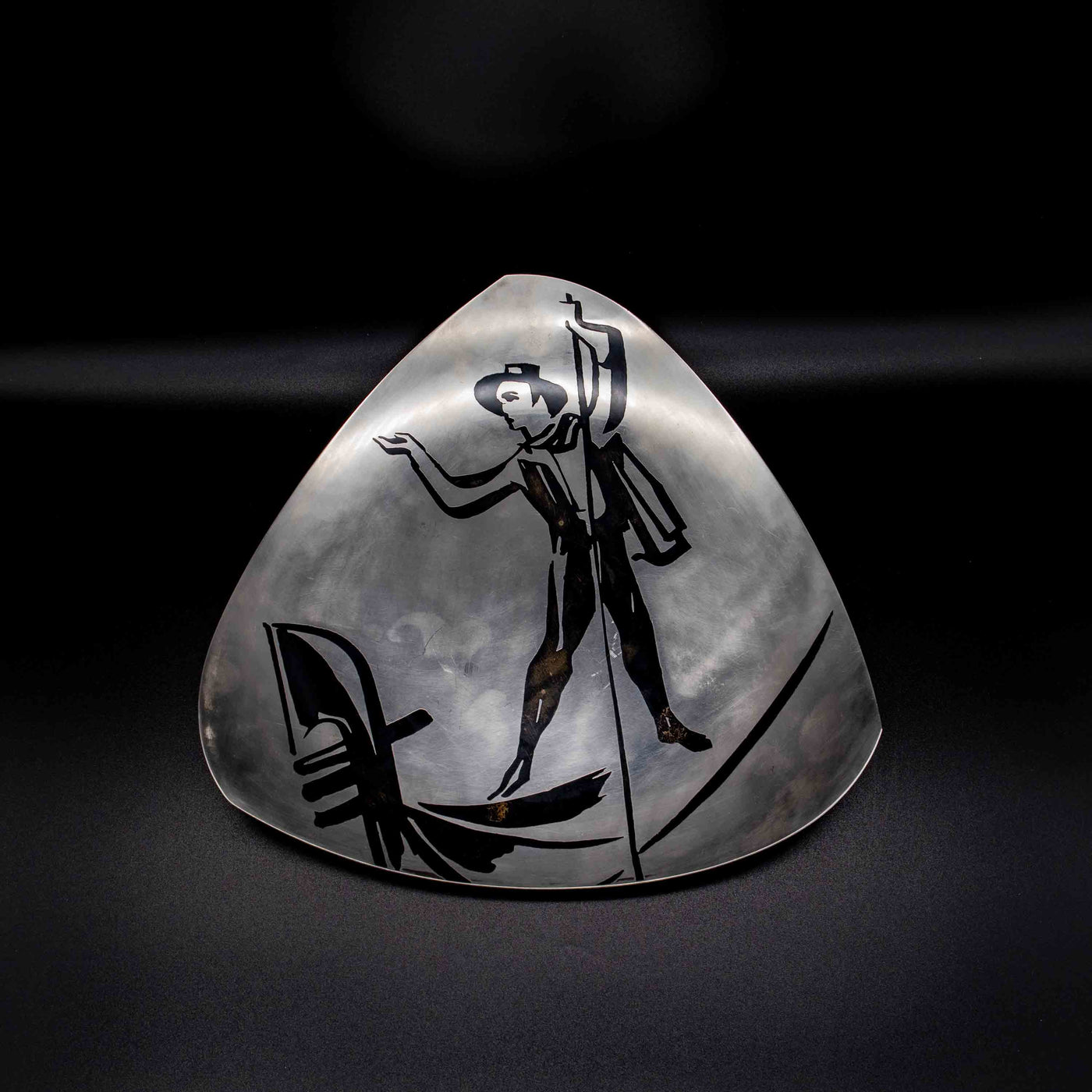 WMF Ikora Schale mit Gondoliere, von oben fotografiert