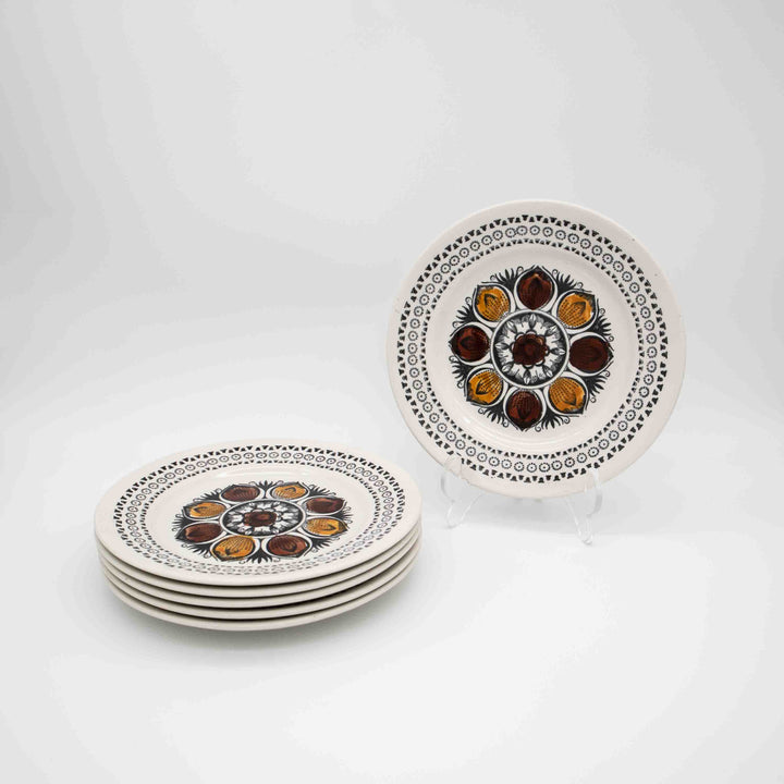 Broadhurst October Dessertteller Set, arrangiert