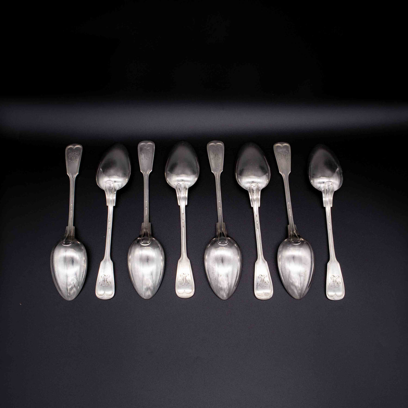 Augsburger Faden Suppenlöffel Set, Rückseite