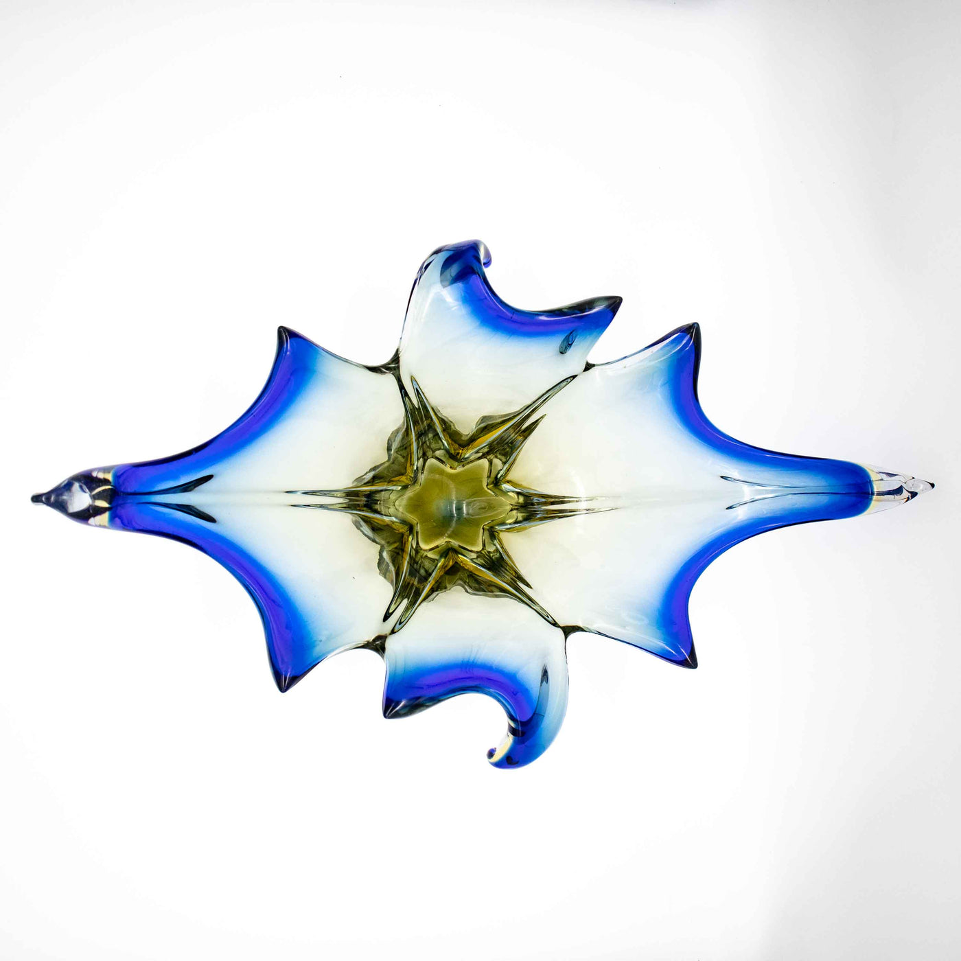 Moranoglas Schale von oben fotografiert